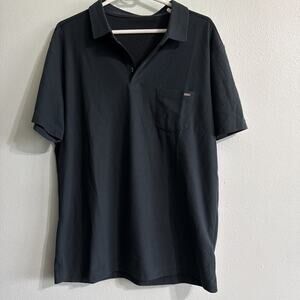 Vuori V164 Ace Men's Polo green Athletic Stretch Shirt Large